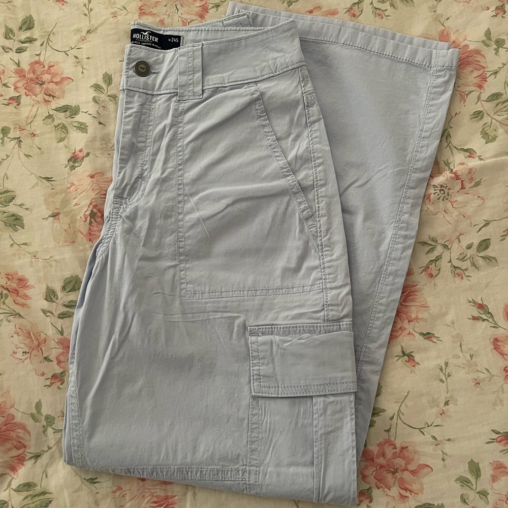 Hollister Light Blue Cargo Pants
